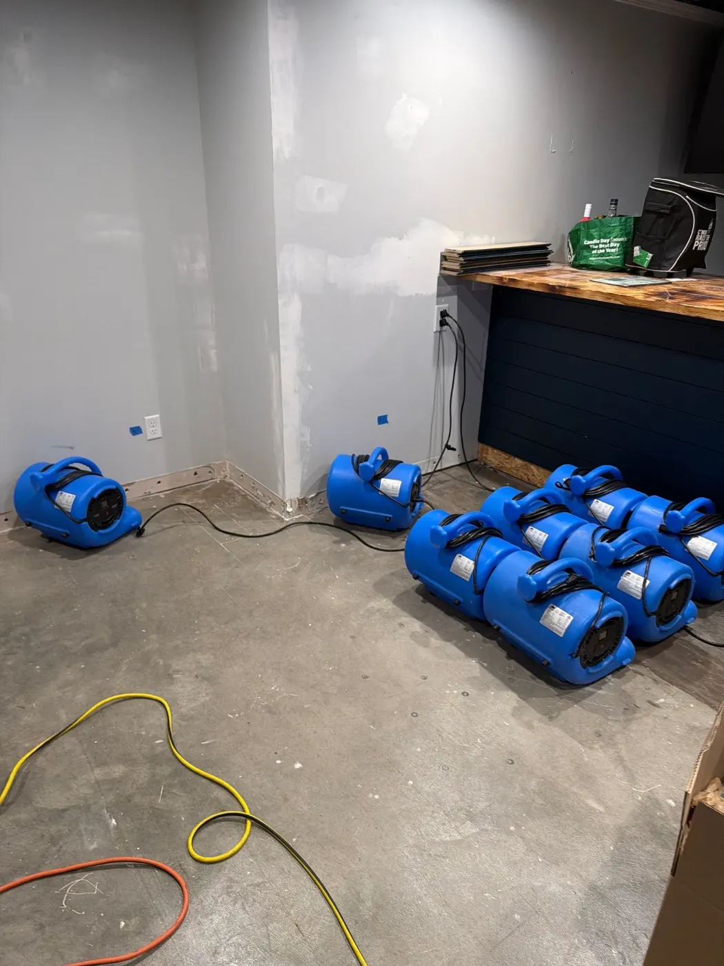 Water damage restoration by Sandstone Water Restoration near McCordsville, IN